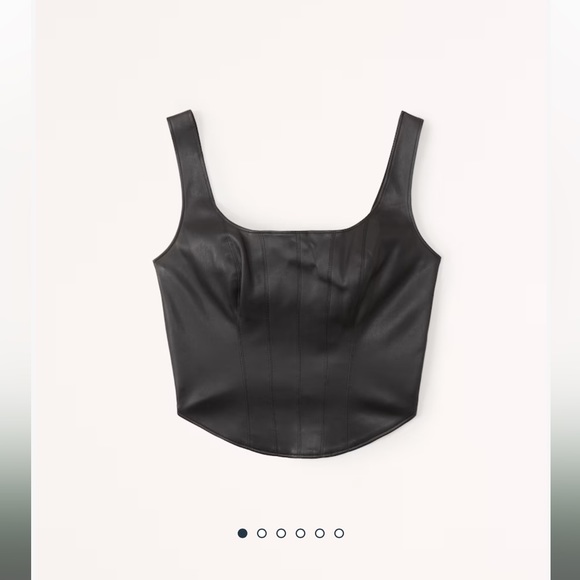 Abercrombie & Fitch Leather Crop - Picture 4 of 16